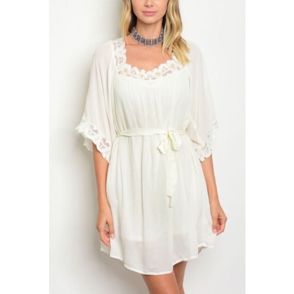 Dresses & Skirts - *LAST ONE* Ivory White and Lace Dress